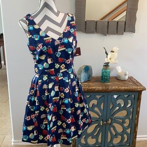 Ixia Coffee Date Dress, size L